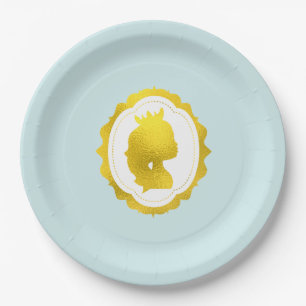 Assiettes En Carton Mint Princess Cameo Anniversaire