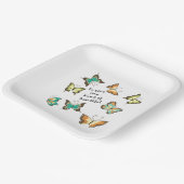 Assiettes En Carton Mint Soyez Vos Propres Beaux Papillons (Angulaire)