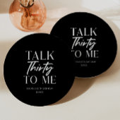 Assiettes En Carton Minuscule Black Talk Trente To Me 30e anniversaire