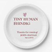 Assiettes En Carton Minuscule Humain Shindig Funny Baby shower Co-ed (Devant)