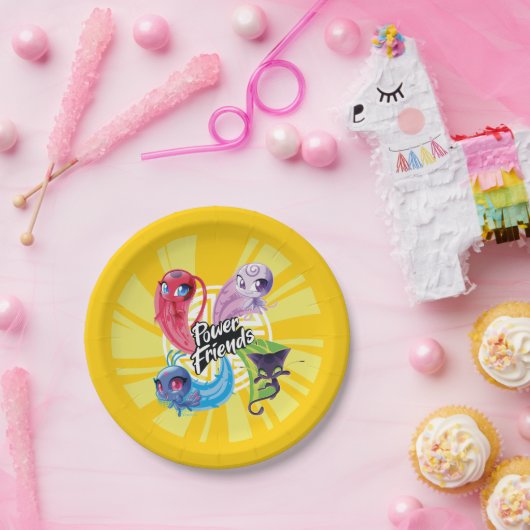 Assiettes En Carton Miraculaires Kwamis Power Friends (Fête)