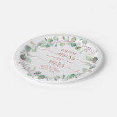 Assiettes En Carton Miss à Mrs Greenery Baby Shower  (Angle)