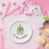 Assiettes En Carton Mistletoe Plaques en papier de vacances 7" (Fête)