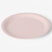 Assiettes En Carton Misty rose hex code FFE4E1 Party Plate (Angle)