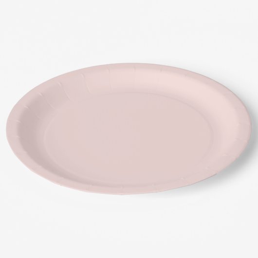 Assiettes En Carton Misty rose hex code FFE4E1 Party Plate (Angle)
