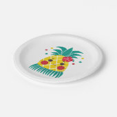 Assiettes En Carton Mlle Hawaiian Pineapple (Angle)