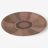 Assiettes En Carton Mocha Mousse Daisy Floral (Angle)