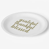 Assiettes En Carton Mod béni reconnaissant reconnaissant de (Angle)