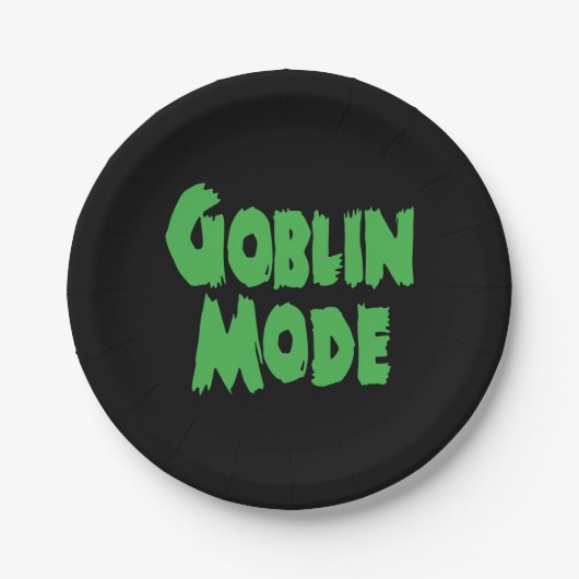 ASSIETTES EN CARTON MODE GOBLIN (Devant)