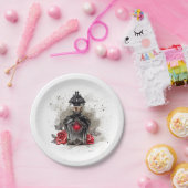 Assiettes En Carton Mode gothique Bouteille de parfum victorienne avec (Fête)