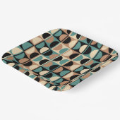 Assiettes En Carton Modèle abstrait géométrique moderne du milieu du s (Angulaire)