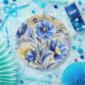 Assiettes En Carton modèle d'art populaire ukrainien (Fête)