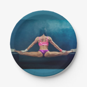 Assiettes En Carton Modèle de condition physique féminine Split Thunde