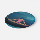 Assiettes En Carton Modèle de condition physique féminine Split Thunde (Angle)