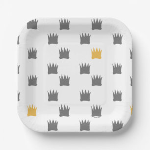 Assiettes En Carton Modèle de couronne de Où sont les monstres ?