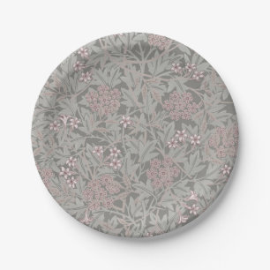 Assiettes En Carton Modèle de fleur de jasmin de William Morris