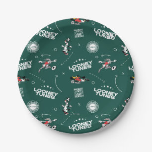 Assiettes En Carton Modèle de manuel de football LOONEY TUNES™