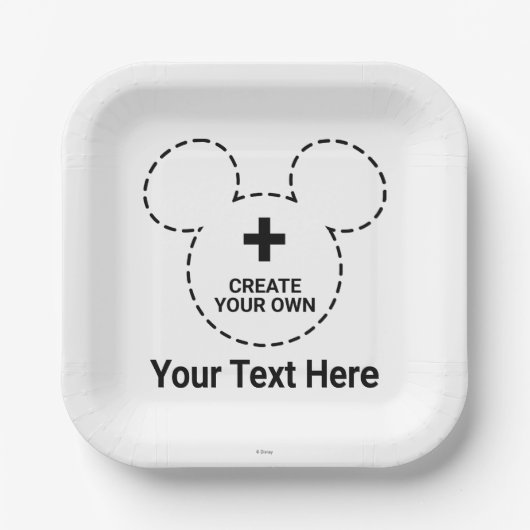 Assiettes En Carton Modèle de texte (Recto)