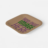 ASSIETTES EN CARTON MODÈLE DE TEXTE D'IMAGE BROWN SIMPLE MODERNE (Angulaire)