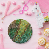 Assiettes En Carton Modèle de texture de la peau de Chameleon (Fête)