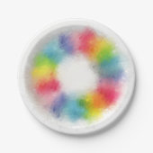 Assiettes En Carton Modèle élégant moderne coloré Tendance (Devant)