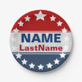 Assiettes En Carton Modèle fait sur commande de campagne (Devant)