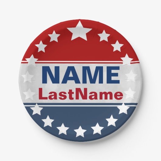 Assiettes En Carton Modèle fait sur commande de campagne (Devant)