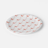 Assiettes En Carton Modèle Flamingo rose féminin (Angle)