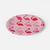 Assiettes En Carton Modèle Flamingo rose Fille mignonne (Angle)