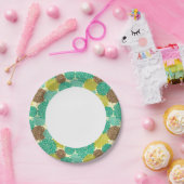 Assiettes En Carton Modèle floral 2 (Fête)