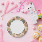 Assiettes En Carton Modèle floral 7 (Fête)