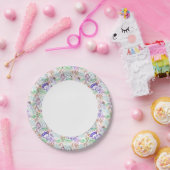 Assiettes En Carton Modèle floral 8 (Fête)