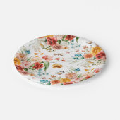 Assiettes En Carton Modèle floral du jardin (Angle)