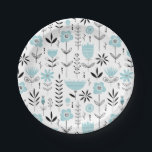 Assiettes En Carton Modèle floral scandinave bleu<br><div class="desc">Ajoutez un accent floral à votre événement avec ces plaques en papier d'inspiration scandinave. Il présente des motifs floraux bleus et noirs. Ces assiettes en papier floral sont parfaites pour les mariages,  les baby showers,  les douches nuptiales et bien plus encore. Des éléments correspondants sont disponibles.</div>