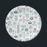 Assiettes En Carton Modèle floral scandinave bleu<br><div class="desc">Ajoutez un accent floral à votre événement avec ces plaques en papier d'inspiration scandinave. Il présente des motifs floraux bleus et noirs. Ces assiettes en papier floral sont parfaites pour les mariages,  les baby showers,  les douches nuptiales et bien plus encore. Des éléments correspondants sont disponibles.</div>