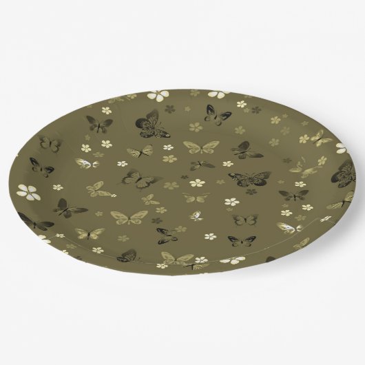 Assiettes En Carton Modèle Papillon 4 (Angle)