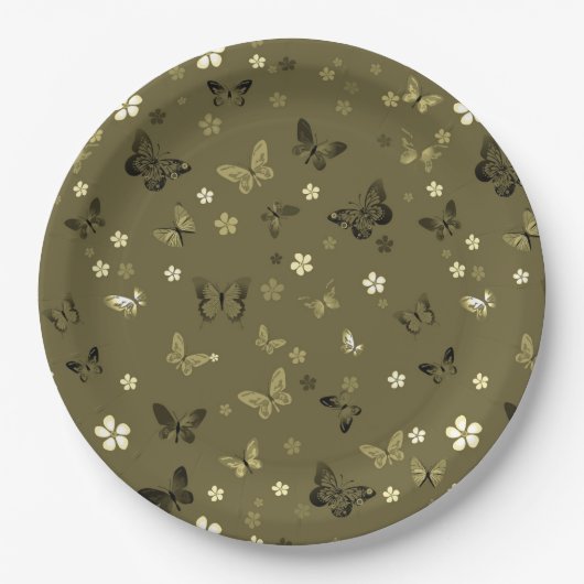 Assiettes En Carton Modèle Papillon 4 (Devant)