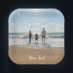 Assiettes En Carton Modèle photo et texte personnalisé<br><div class="desc">Créez votre propre design avec vos propres photos personnalisées et texte personnalisé. Utilisez vos propres photos et texte pour en faire votre propre. Modèle photo et texte idéal pour les cadeaux de la Fête des Mères, cadeaux de Fête des pères, produits d'affaires, marchandises d'entreprise, décoration d'entreprise et de bureau, décoration...</div>