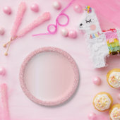 Assiettes En Carton Modèle tendance Rosegold Parties scintillant perso (Fête)