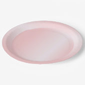 Assiettes En Carton Modèle vierge tendance moderne or rose couleur ros (Angle)