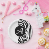 Assiettes En Carton Modèle Zebra (Fête)
