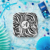 Assiettes En Carton Modèle Zebra (Fête)