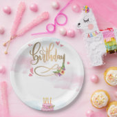 Assiettes En Carton Modern Birthday (Fête)