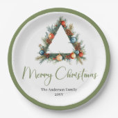 Assiettes En Carton Modern Bohemian Earthy Neutral Christmas Table (Devant)