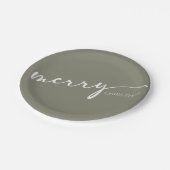 Assiettes En Carton Modern Christmas (Angle)