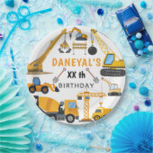 Assiettes En Carton Modern Construction Simple Kid's Birthday (Fête)