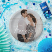 Assiettes En Carton Modern Forever a une belle bague Photo Fiançailles (Fête)