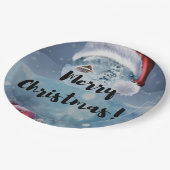 Assiettes En Carton Modern funny cute Christmas reindeer      (Angle)