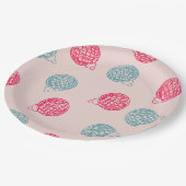 Assiettes En Carton Modern Hand-Drawn Christmas Ornaments Pattern  (Angle)