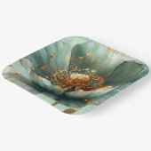 Assiettes En Carton Modern Minimalist Emerald and White Wedding (Angulaire)